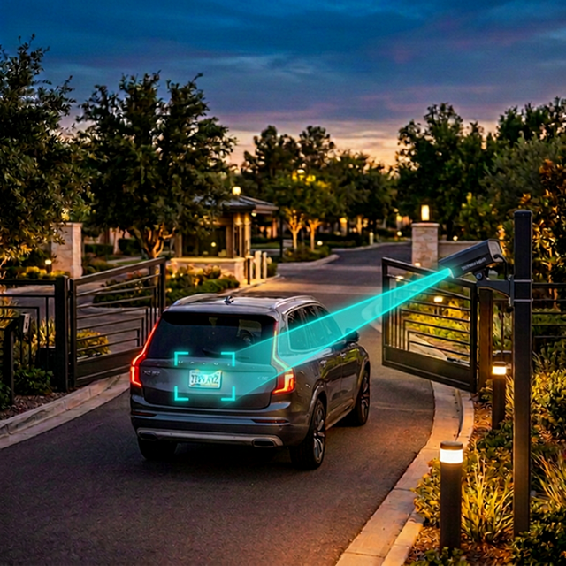 ALPR license plate recognition at gate